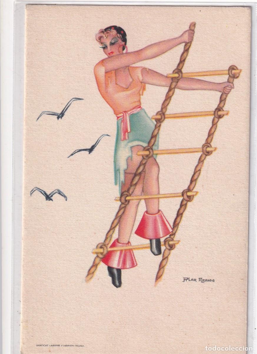 Postais: Postal ilustrada por Pilar Aranda Reina 52/ 3 Sin circular. Mujer pirata.