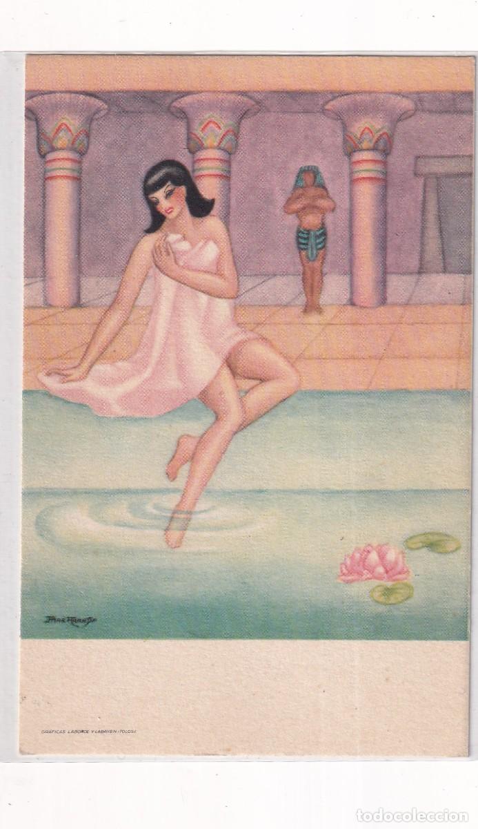 Postais: Postal ilustrada por Pilar Aranda Reina 54/ 1 Sin circular. Mujer egipcia