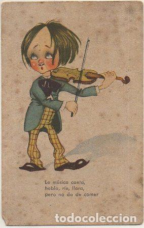 Postais: POSTAL DE HUMOR. LA MUSICA CANTA, RIE, LLORA&hellip; P-HUMOR-227