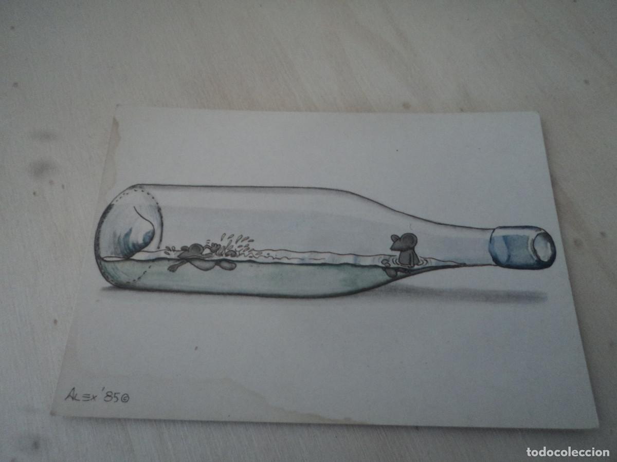 Postais: piscina en botella, il. alex 85, ed. gallery