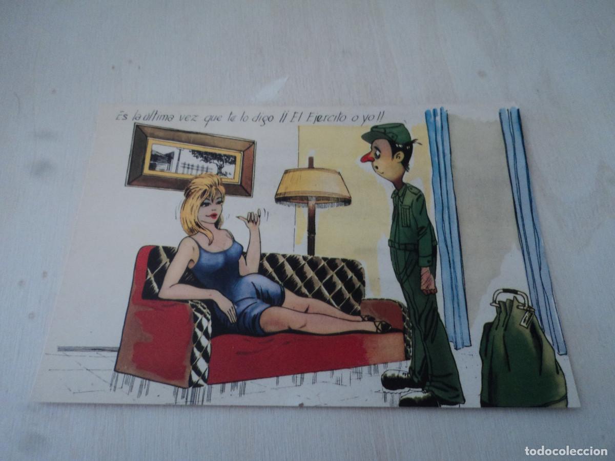 Cartoline: postal de la milicia n&ordm; 1, ed. ca&ntilde;avate, 14 x 10 cm,