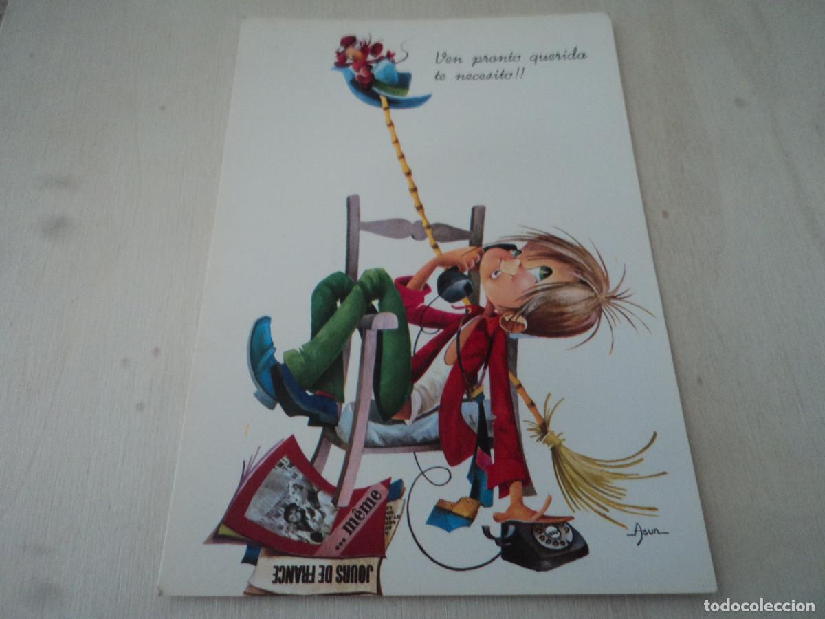 Cartoline: c y z 7015, ilustra asun, circulada