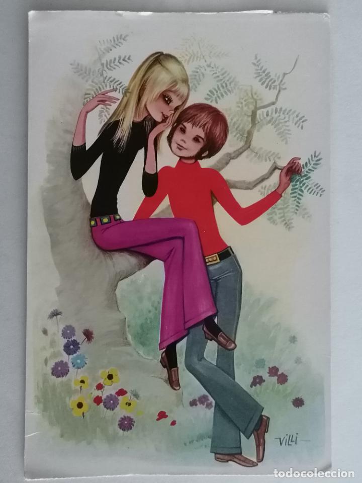 Postkarten: POSTAL DIBUJO JOVENES POSANDO
