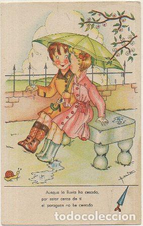 Postais: POSTAL DE HUMOR. AUNQUE LA LLUVIA HA CESADO&hellip; P-HUMOR-236