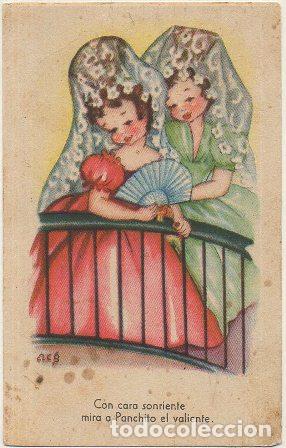 Postais: POSTAL DE HUMOR. CON CARA SONRIENTE, MIRA A PANCHITO VALIENTE P-HUMOR-237