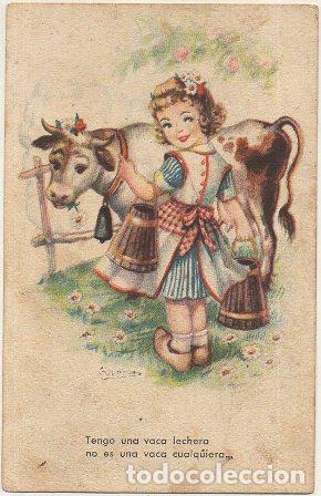 Postais: POSTAL DE HUMOR. TENGO UNA VACA LECHERA&hellip; P-HUMOR-243