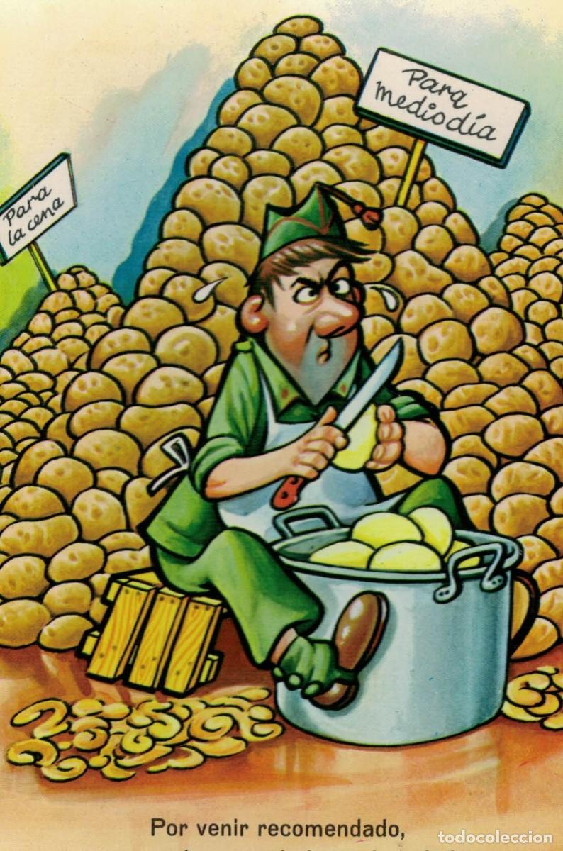 Postcards: Por venir recomendado, un buen enchufe me han dado / Soldado Mili Servicio Militar Ej&eacute;rcito