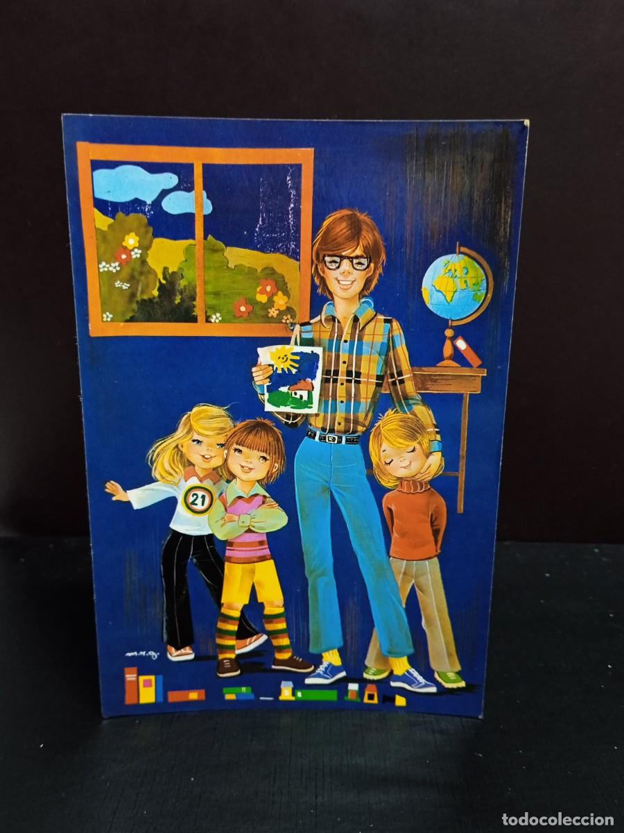 Postcards: P512 Postal Hombre con ni&ntilde;os M.R.G. 7798-D CyZ