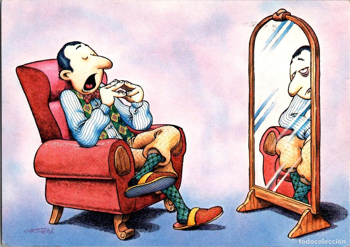 Postais: Hor&oacute;scopo - G&eacute;minis - Ilustra Carsten Madsen - Postal danesa - 148x105mm