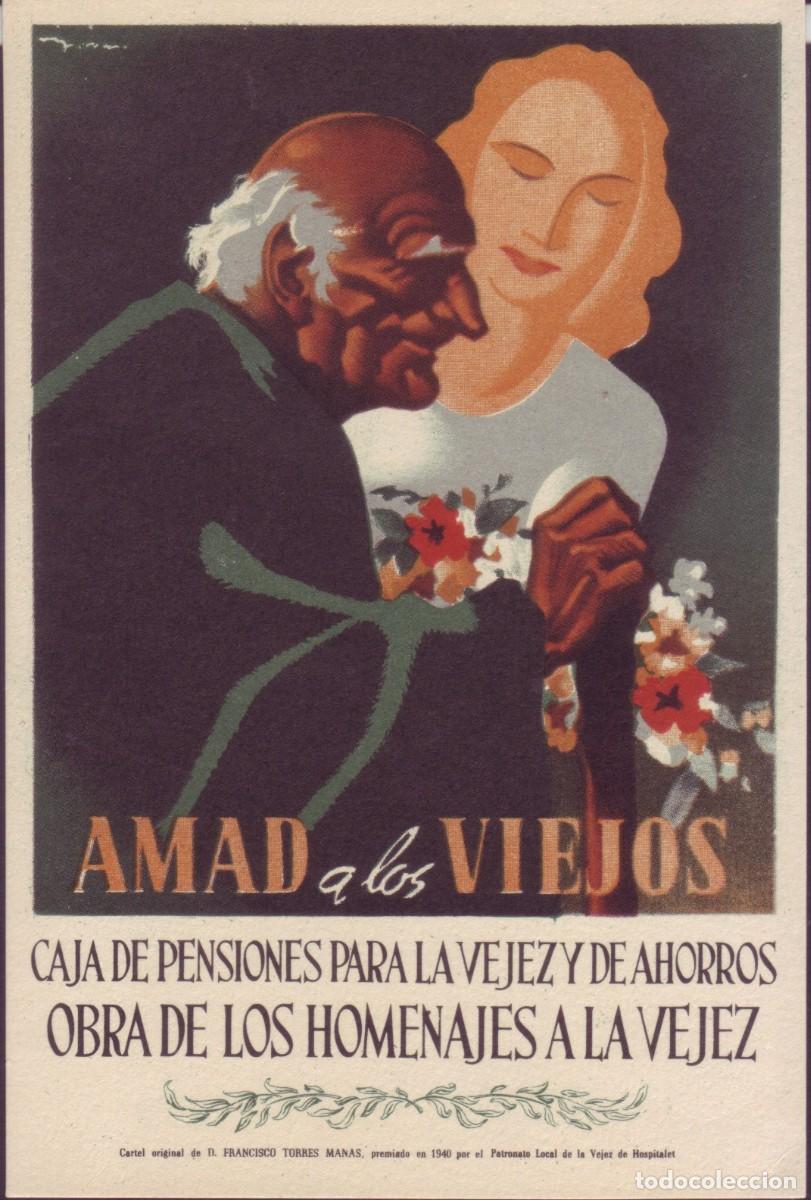 Postcards: POSTAL - CAJA DE PENSIONES PARA LA VEJEZ - CARTEL DE FRANCISCO TORRES - S/C