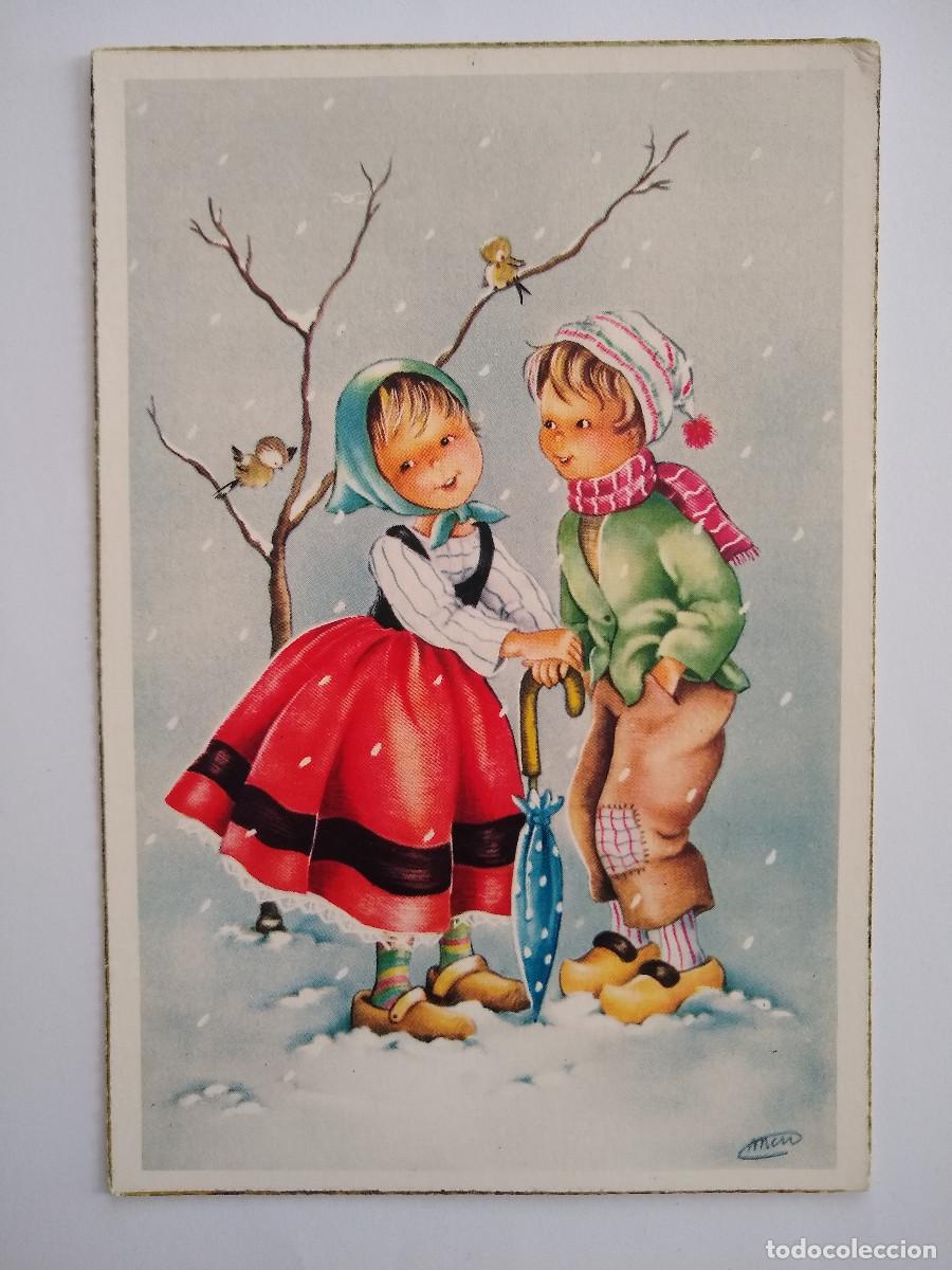 Postais: Pareja de ni&ntilde;os C.y.Z 578/B sin uso