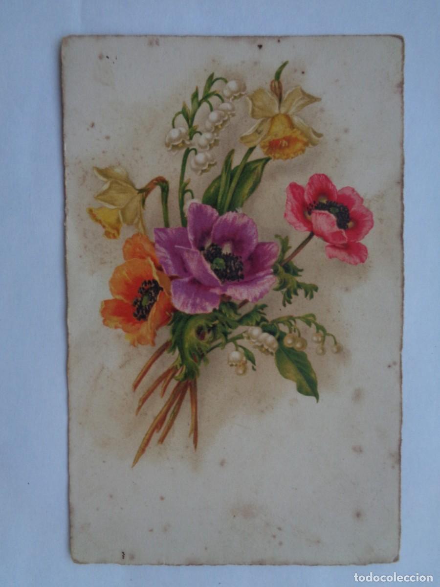 Postkarten: BONITA POSTAL CON DIBUJO DE RAMO DE FLORES . A&Ntilde;OS 20. ESCRITA EN 1931