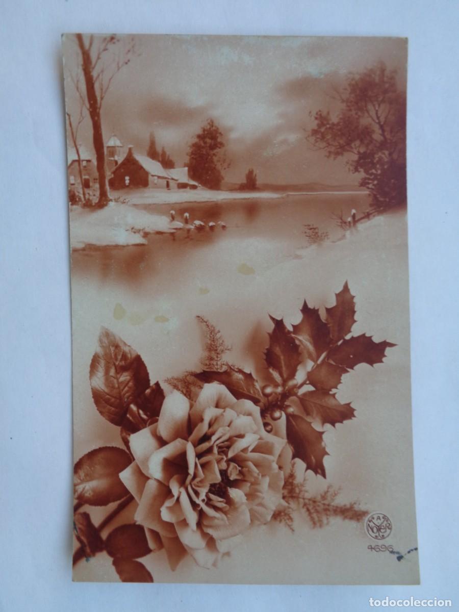Postcards: PRECIOSA POSTAL CON BONITO DIBUJO DE PAISAJE . A&Ntilde;OS 40