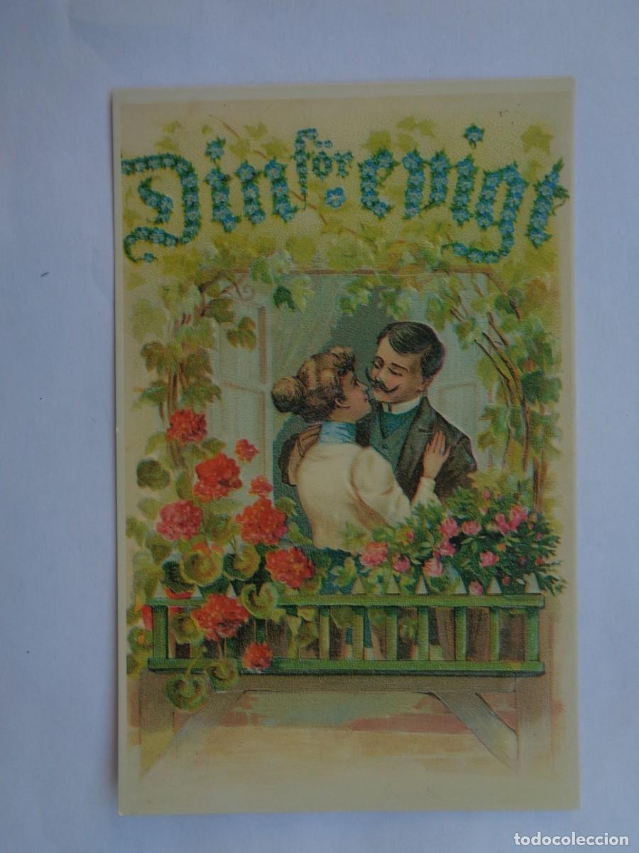 Postcards: PRECIOSA POSTAL CON BONITO DIBUJO DE PAREJA , EN RELIEVE . DE BALMES VIVES