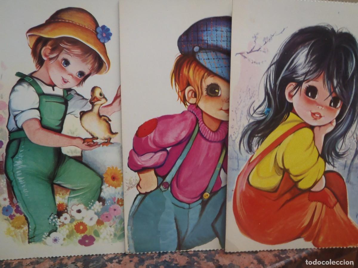 Postcards: NI&Ntilde;OS - INDUSTRIAS BERGAS - LOTE DE 3 DIFERENTES