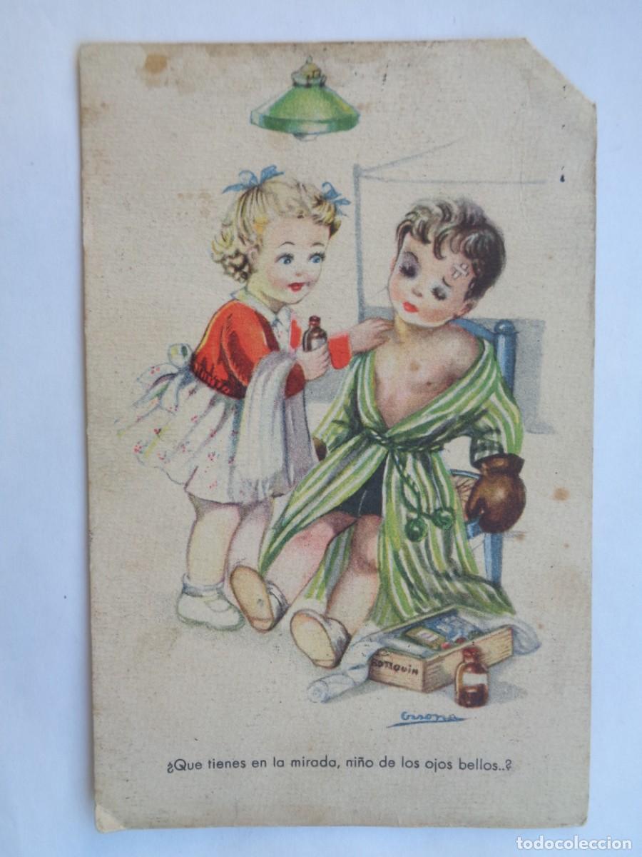 Postcards: BONITA POSTAL CON DIBUJO DE NI&Ntilde;OS, COLECCION ZARZUELAS FAMOSAS :&uml; MOLINOS DE VIENTO &uml; . A&Ntilde;OS 40