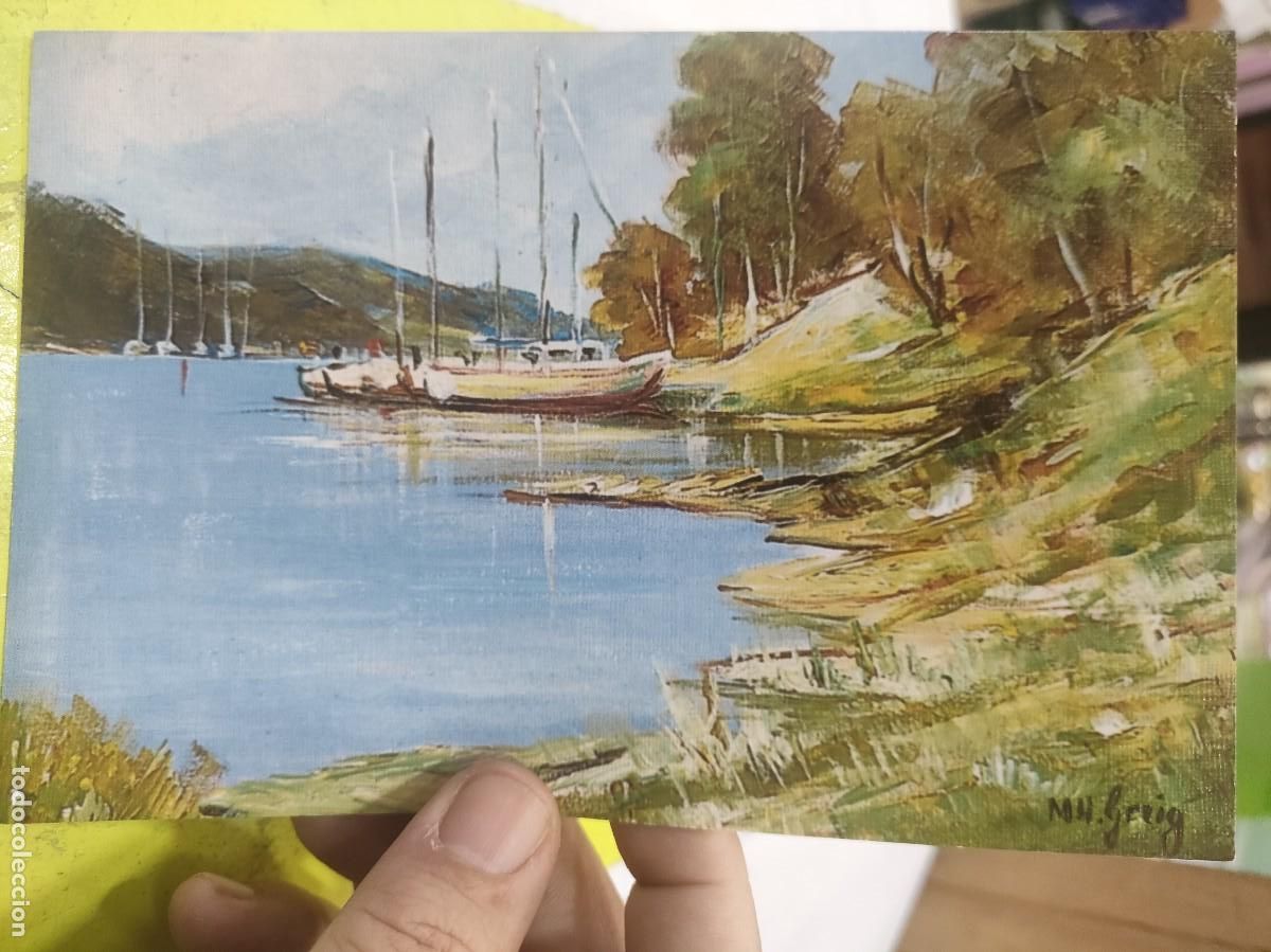 Postales: Felicitaci&oacute;n LAGO E-702 Pintores con la Boca y el pie SC
