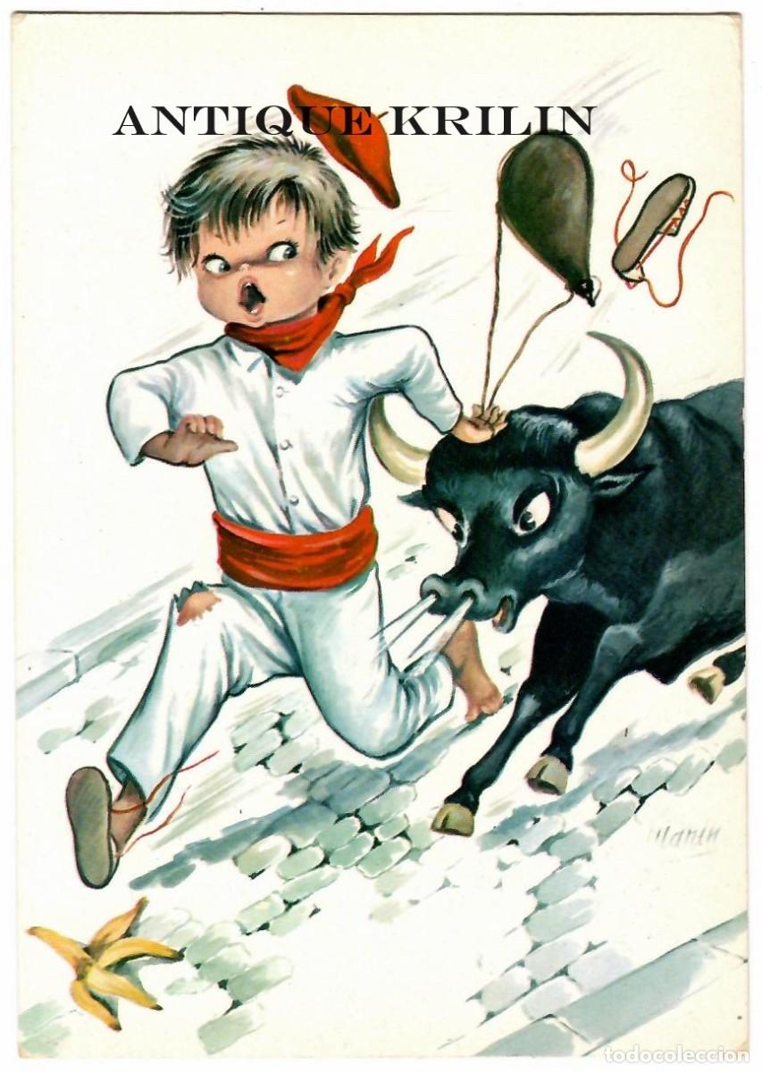 Postcards: POSTAL EDICIONES SAVIR / SERIE ESPA&Ntilde;A TIPICA N&ordm; 219 / ILUSTRA MARIN / SANFERMIN