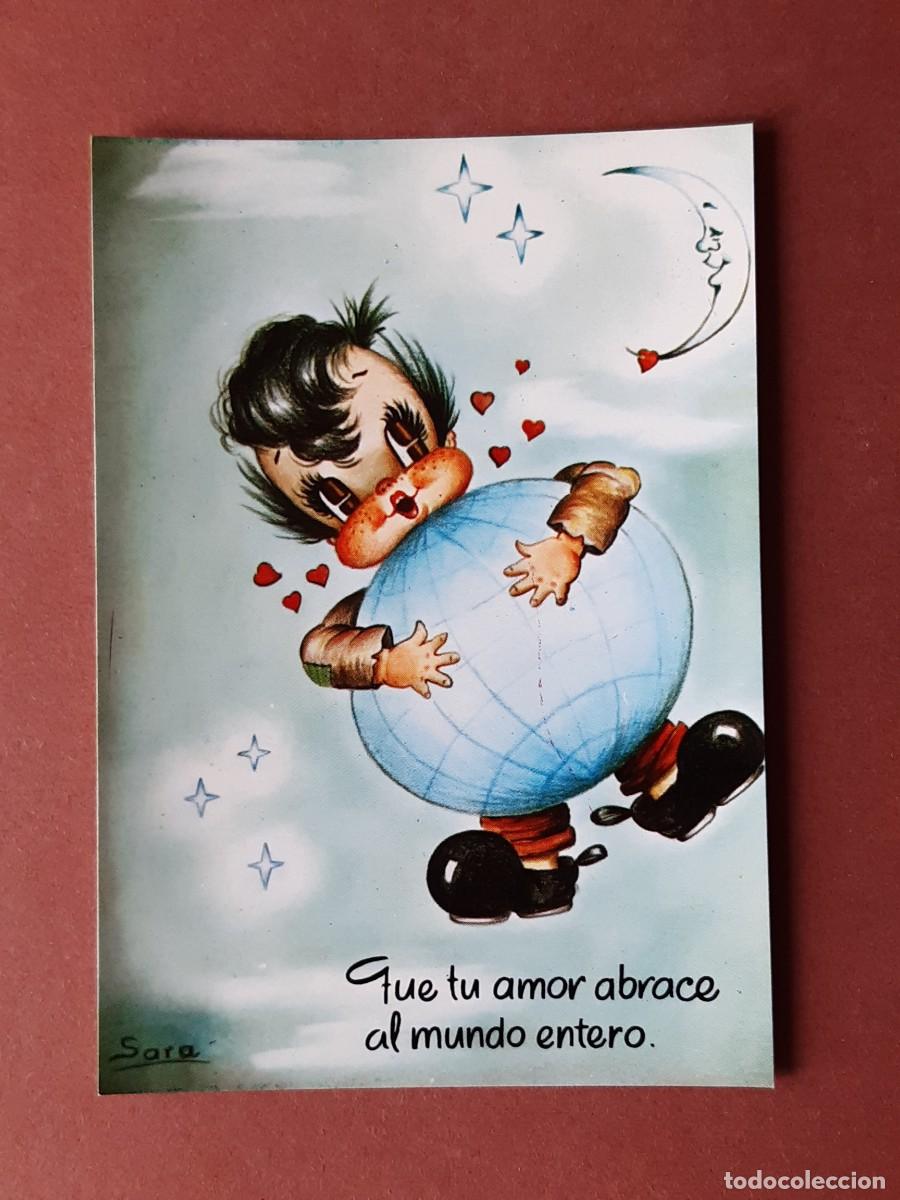 Postais: POSTAL AFA. P SARA-101. QUE TU AMOR ABRACE AL MUNDO ENTERO. 1980.