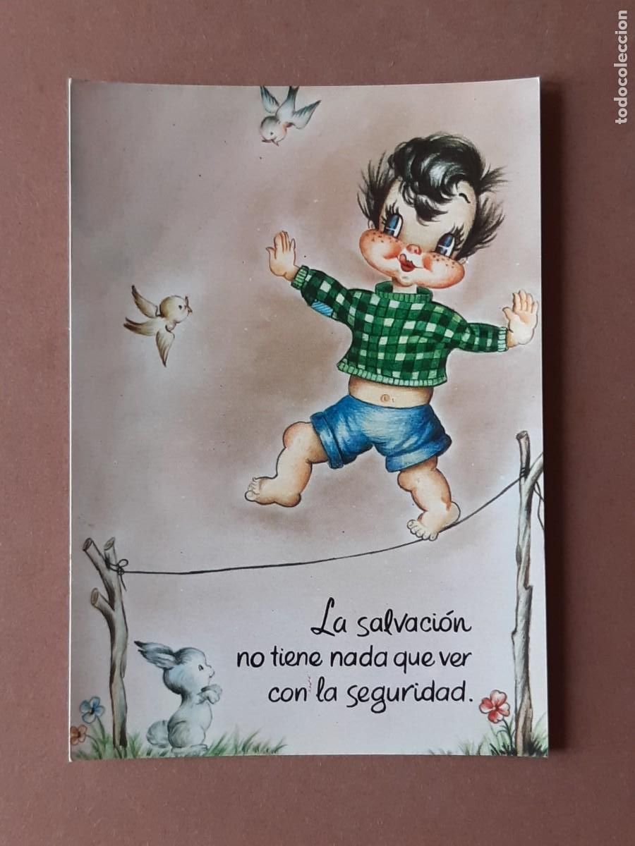 Postais: POSTAL AFA. P SARA-113. LA SALVACI&Oacute;N NO TIENE NADA QUE VER CON LA SEGURIDAD. 1980.