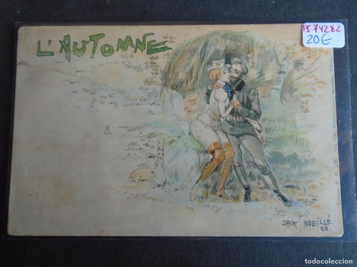 Cartoline: (PS-74282)POSTAL ILUSTRADA L&acute;AUTOMNE JACK ABEILLE
