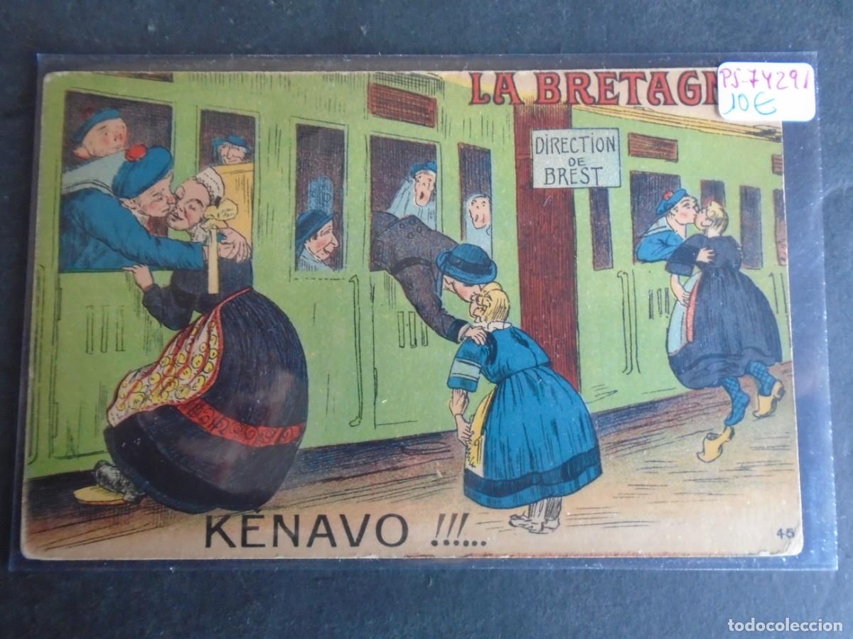 Cartoline: (PS-74291)POSTAL ILUSTRADA LA BRETAGNE KENAVO