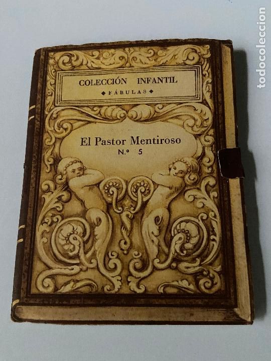 Postais: 201.- Colecci&oacute;n infantil f&aacute;bulas. El pastor mentiroso. Ediciones Barsal. Barna