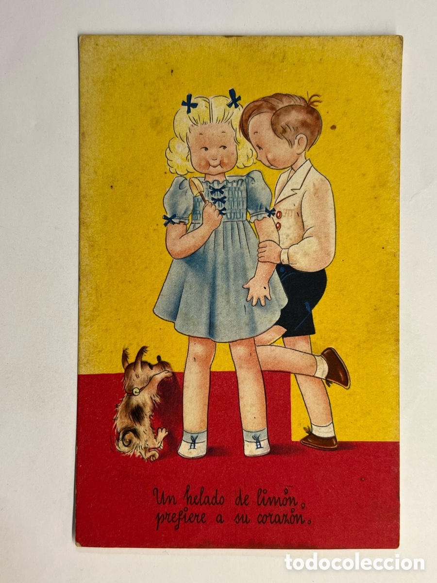 Postais: DIBUJOS Y CARICATURAS. Postal Un helado de limon&hellip; Edic., Pablo Dumatzen S/1010 (h.1945?)