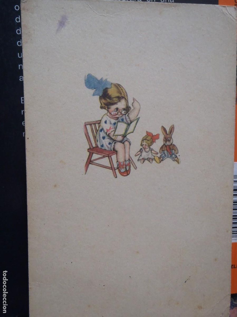 Cartes Postales: NI&Ntilde;A LEYENDO