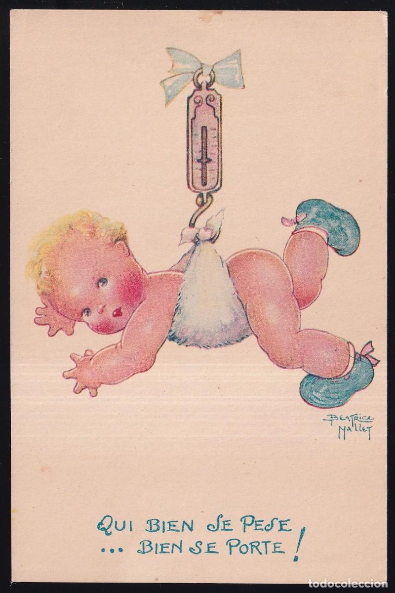 Cartes Postales: Ilustra: Beatrice Mallet. Ed. Comit&eacute; National de l&acute;Enfance, Paris. Nueva.