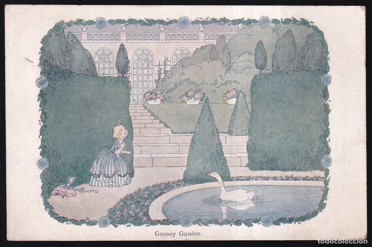 Cartes Postales: Hendrika Willebeek le Mair. *Goosey Gander* Circulada