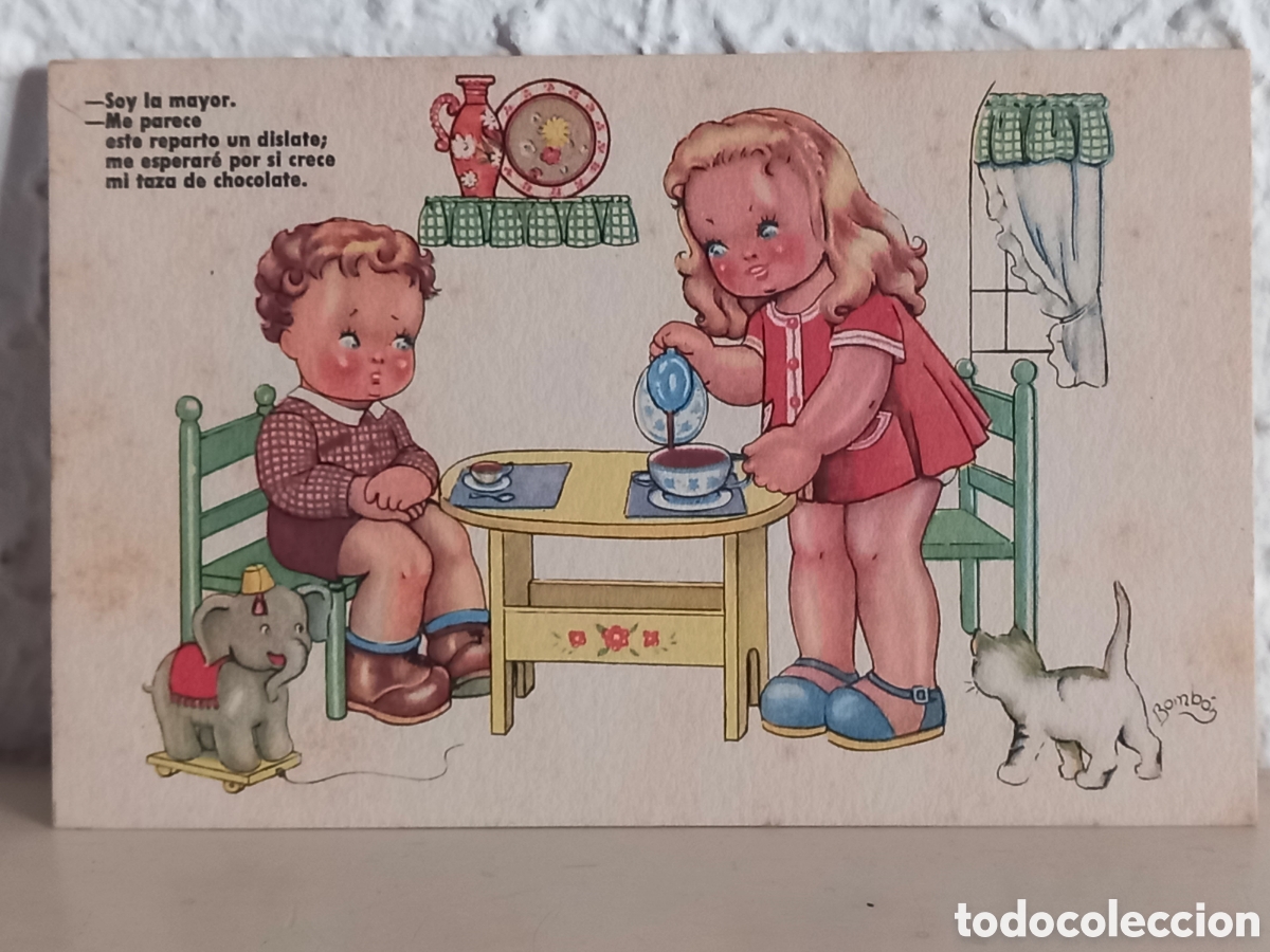 Cartoline: Postal ilustrada BOMBON