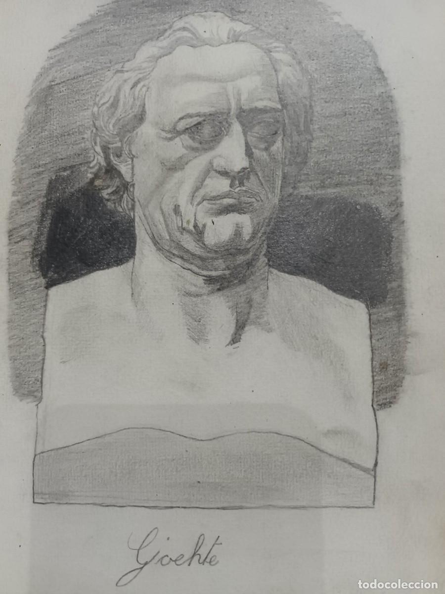 Postcards: Dibujo a l&aacute;piz de Se&ntilde;an de Goethe