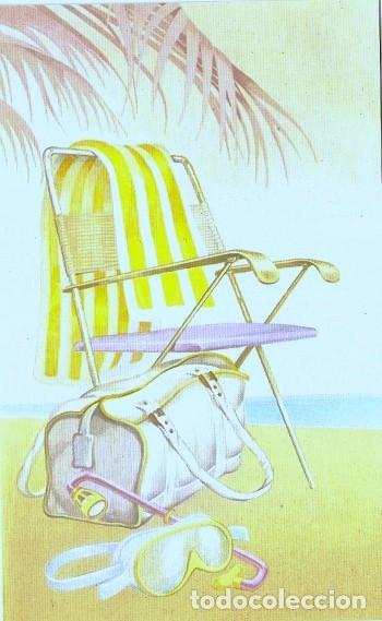 Postcards: 6069R - &iexcl;VAMOS A LA PLAYA! EDICIONES CYZ SERIE 3236.66 -DIPTICA 18X11CM- NUEVA