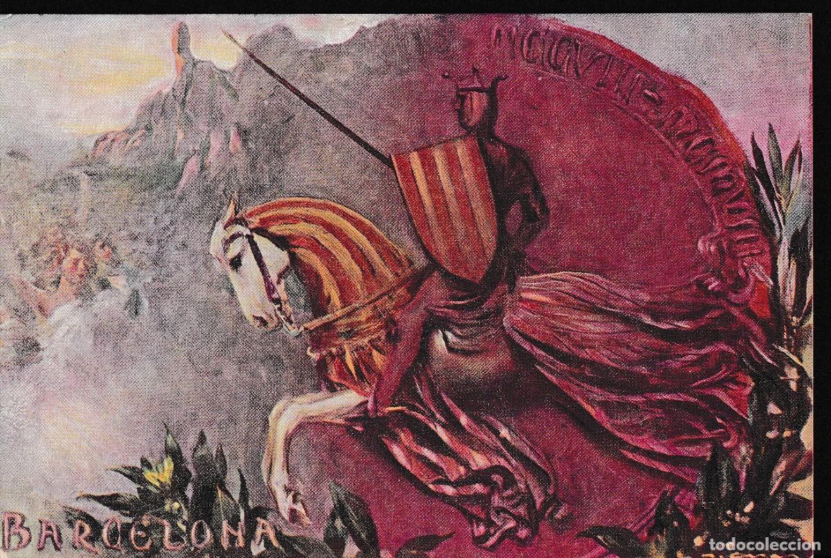 Postales: Tarjeta Postal Modernista ilustrada por Ram&oacute;n Casas de Sant Jordi.
