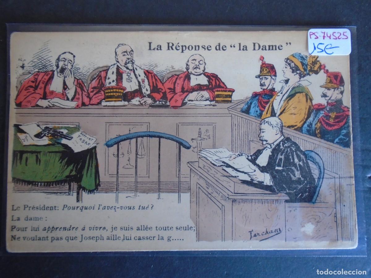 Cartoline: (PS-74525)POSTAL ILUSTRADA FRANCIA-LA REPONSE DE LA DAME