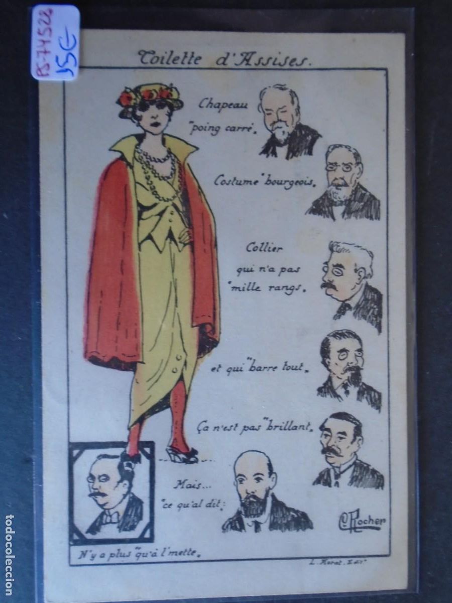 Cartoline: (PS-74528)POSTAL ILUSTRADA FRANCIA-TOILETTE D&acute;ASSISES