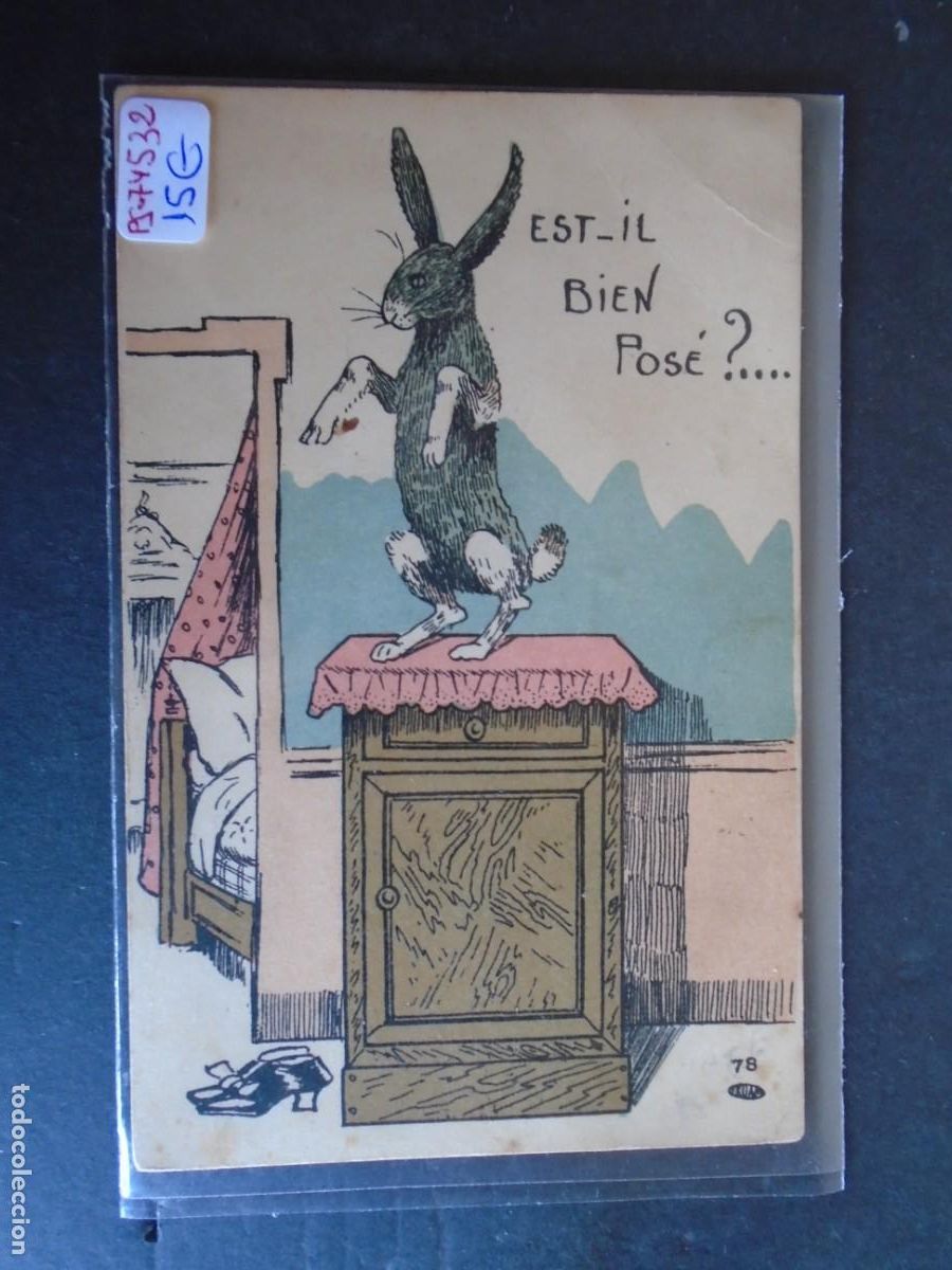 Cartoline: (PS-74532)POSTAL ILUSTRADA FRANCIA-EST-IL BIEN POSE ?