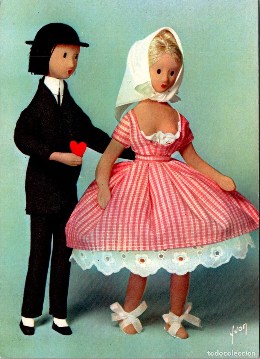 Cartoline: Les amoureux de Peynet - Ne refusez pas le coeur d'un po&egrave;te - Ed. Yvon n&ordm; 15 - 147x105mm