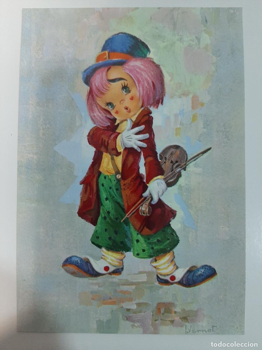 Cartoline: Lote Tarjetas postales Payasos a&ntilde;os 70 .