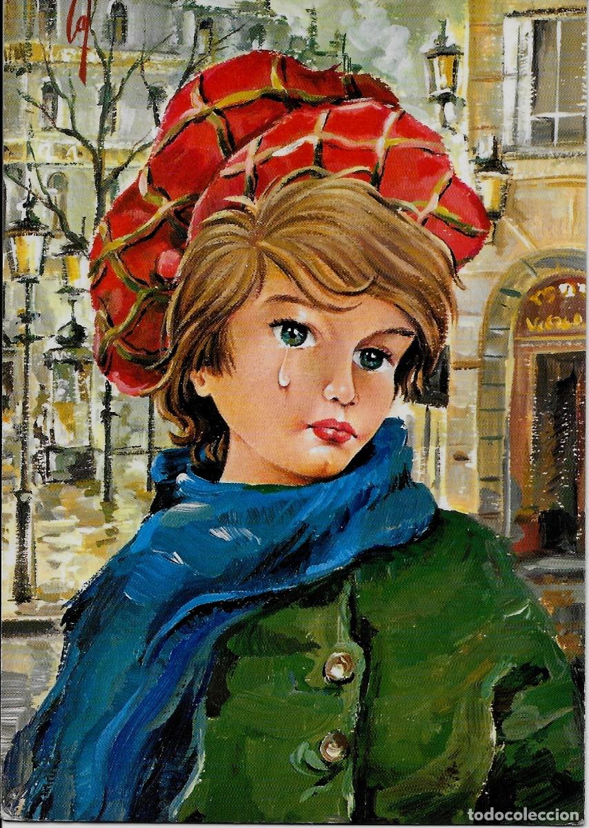 Postais: 6070S - UNA L&Aacute;GRIMA EN SU MEJILLA - EDICIONES SAVIR SERIE 6235.3 - 14,8X10,5 CM