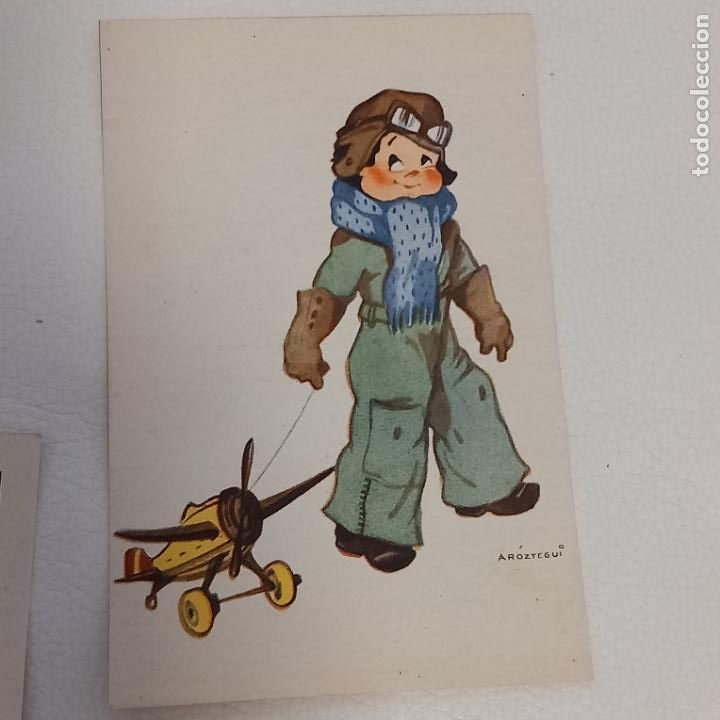 Postcards: POSTAL INFANTIL, , DIBUJO AROZTEGUI, ESCRITA A&Ntilde;OS 50 60
