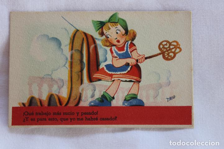 Postkarten: POSTAL ILUSTRADA POR TRIO SERIE 40