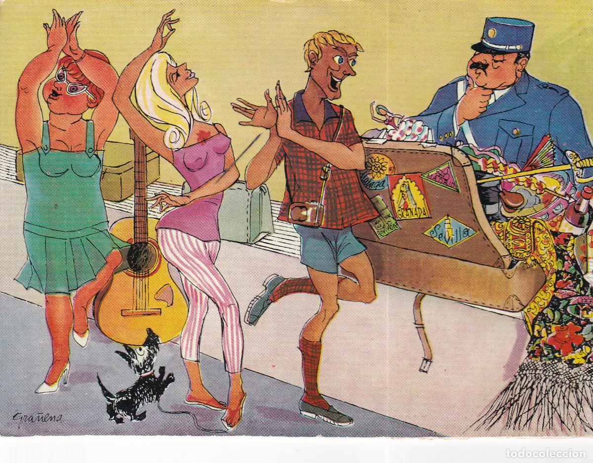 Postkarten: DIBUJO TURISTAS