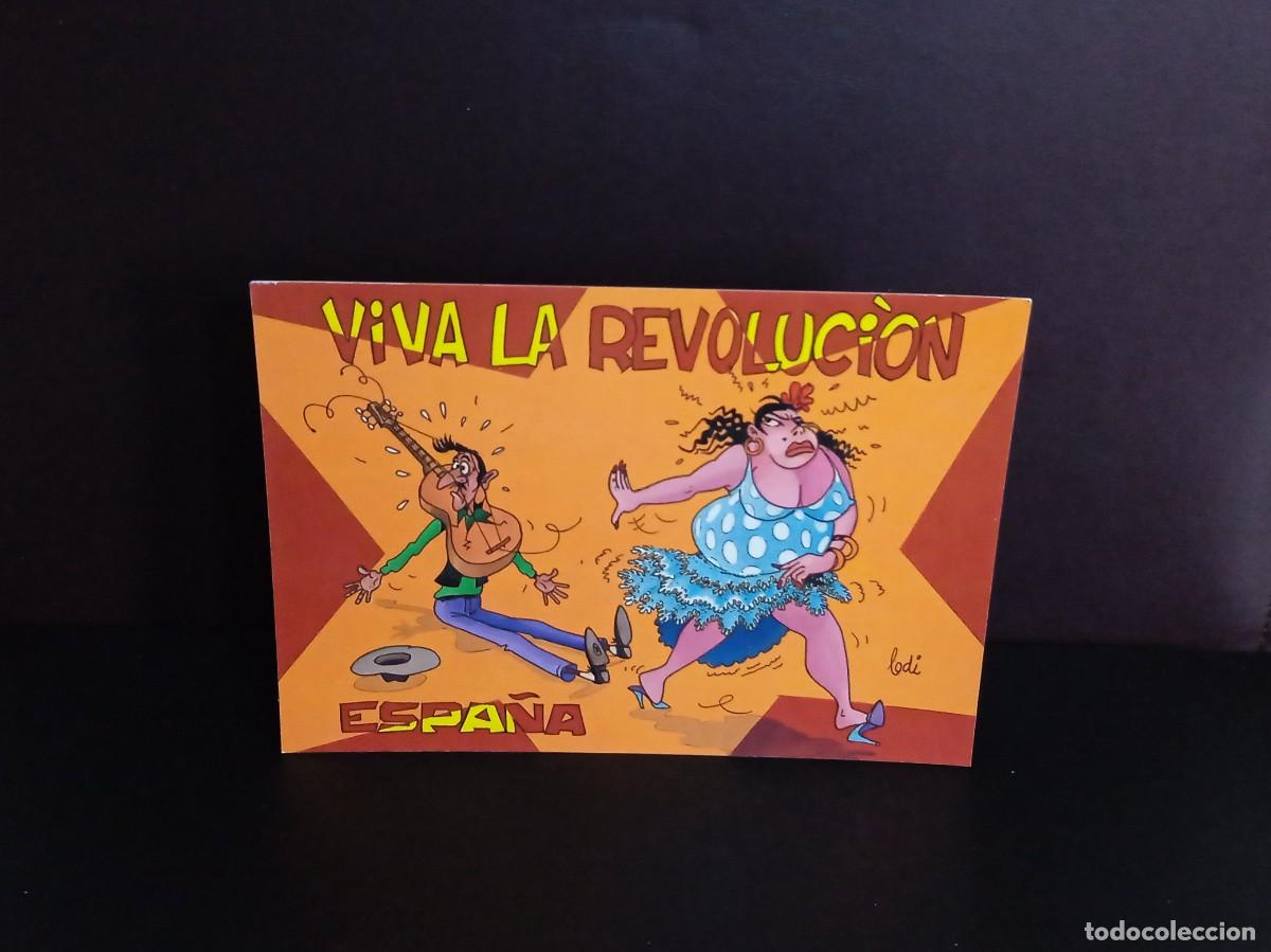 Cartes Postales: P1593 Postal Viva la revoluci&oacute;n Espa&ntilde;a Ilus. Lodi .Sunny Post