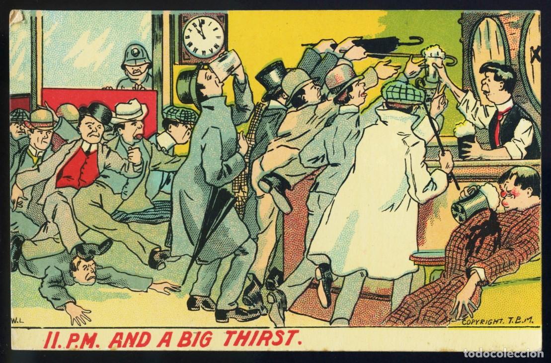 Cartes Postales: MUY ANTIGUA POSTAL HUMOR&Iacute;STICA BRIT&Aacute;NICA -