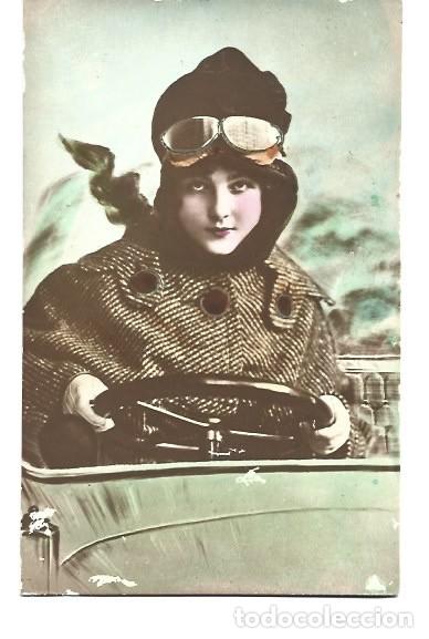 Cartes Postales: POSTAL DE LINDA DAMA EN COCHE SI EDIO6R CIRCULADA ESCRIAA&Ntilde;O 1916