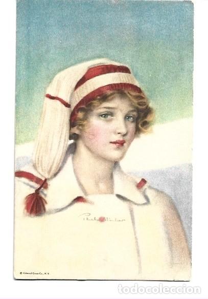 Cartes Postales: POSTAL DE LINDA DAMA INFERMERA SI EDIO 6R CIRCULADA ESCRIAA&Ntilde;O 1918