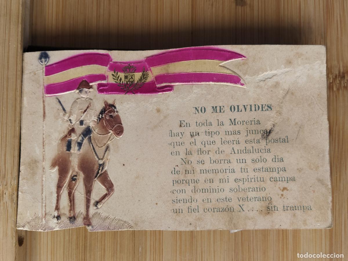 Cartes Postales: NO ME OLVIDES - POSTAL ANTIGUA SOLDADO - RECORTADA -VER FOTOS-(108.054)