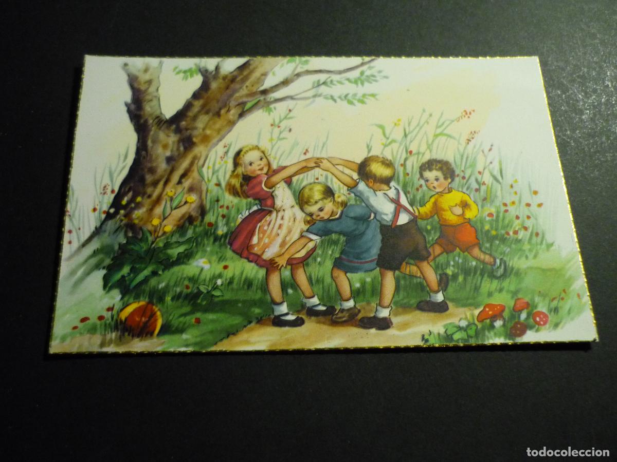 Postais: NI&Ntilde;OS JUGANDO POSTAL ILUSTRADA